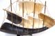 Vintage Ox Horn Carved Sailing Ship Sculpture Italy Mid Century 6 Sails Folk Art Model Ships photo 2