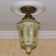 {{ Splendid }} Vintage 30 ' S 40 ' S Glass Ceiling Light Lamp Fixture Chandeliers, Fixtures, Sconces photo 1