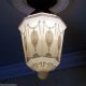 {{ Splendid }} Vintage 30 ' S 40 ' S Glass Ceiling Light Lamp Fixture Chandeliers, Fixtures, Sconces photo 4