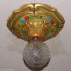 {{ Colorful }} Vintage 20 - 30 ' S Ceiling Light Lamp Fixture Polychrome Chandeliers, Fixtures, Sconces photo 3