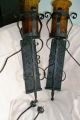 Vtg 1920 - 1940 Sconces Black Iron Lamps Spanish Mission Gothic Hand Made Mexico Chandeliers, Fixtures, Sconces photo 5
