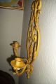 Antique Ironwork Double Wall Sconce In Yellow Chandeliers, Fixtures, Sconces photo 6