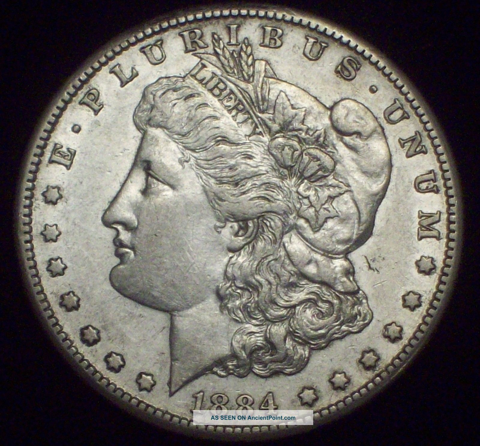 1884 S Morgan Dollar Silver Key Date Coin High Grade Authentic Xf+/au Detailing The Americas photo