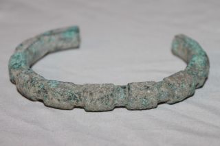 Ancient Luristan Bronze Bangle Bracelet 900 Bc photo