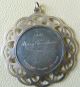 Lunt Sterling Silver Medallion Merry Christmas Pendant With Enamel Work 1981 Other photo 1