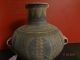 Antique Chinese Neolithic Painted Pottery Terra Cotta Large Amphora Pot Vase Far Eastern photo 7