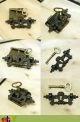 Set Antique Key Lock And Skeleton Key With Bat Night Creature Mouth Key Hole Locks & Keys photo 7