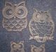 Cast Iron Owl Trivets Set Of Four To This Family Trivets photo 2