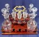 Antique Victorian Liqueur Case Liquor Box Tantalus Decanter & Cordial Glasses Bottles, Decanters & Flasks photo 11