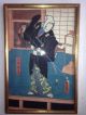 Antique Japanese Woodblock Print Hand Colored 19th Century Prints photo 4