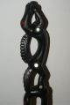 Rare Oceanic Art Details Lacy Dragon Snake Twirl Carving Ebony Totem Effigy 1a30 Pacific Islands & Oceania photo 1