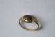 Ancient Roman Gold Finger Ring With Red Glass/stone1st Century Bc/ad Roman photo 2