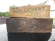 2 Vintage Wooden Dovetail Box Old Advertising Brook Dairy Saratoga Springs Boxes photo 3