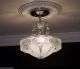 ((stunning))  C.  40 ' S Vintage Art Deco Ceiling Light Lamp Chandelier Re - Wired Chandeliers, Fixtures, Sconces photo 1