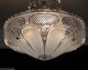 ((stunning))  C.  40 ' S Vintage Art Deco Ceiling Light Lamp Chandelier Re - Wired Chandeliers, Fixtures, Sconces photo 4