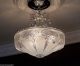 ((stunning))  C.  40 ' S Vintage Art Deco Ceiling Light Lamp Chandelier Re - Wired Chandeliers, Fixtures, Sconces photo 6