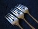3 Salad Dessert Forks Nuart 1932 Art Deco Silverware Silverplate Flatware Set Flatware & Silverware photo 2