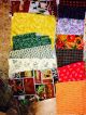Large Primitive Fabric Of Pieces/scraps (floral,  Ladybugs,  Valentines,  Etc. ) Primitives photo 1