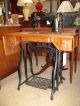 Antique Peddle Sewing Machine With Oak Table Sewing Machines photo 4