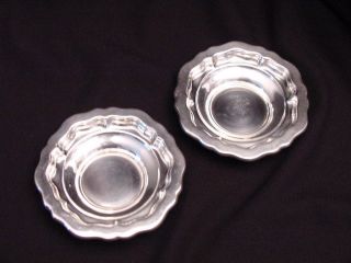 Two Small Wiskemann Sweet Meat Bowls,  Silver Plated,  Marked B Wiskemann photo