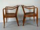 Mid Century Edward Wormley Caned Armchairs For Dunbar Post-1950 photo 3