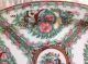 Vintage Chinese Famille Rose Serving Platter Hand Painted W/ Gold Trim Plates photo 9