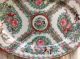 Vintage Chinese Famille Rose Serving Platter Hand Painted W/ Gold Trim Plates photo 4