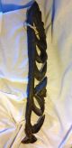 Vtg Papua New Guinea Carved Wood Yipwon Spirit Cult Hook W 2 Faces: 30 