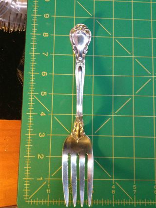 1 Chantilly Sterling Silver Cold Meat Fork By Gorham 8 - 1/2 Inch Fork 79 Grams photo
