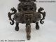 Tibet Buddhism Folk Rare Dragon Mahakala Incense Burner Censer Reproductions photo 1
