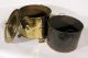 English Arts & Crafts Brass Coal Bin Hod Ruskin Pottery Enamel Medallions,  Liner Metalware photo 10