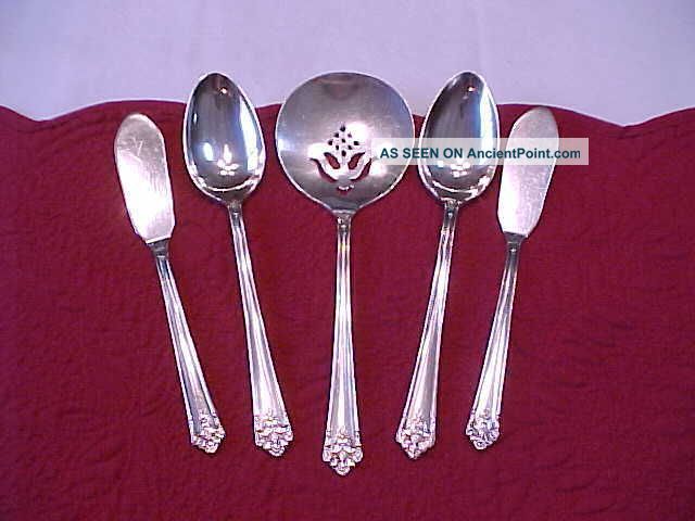 5 Lovely Serving Pcs Her Majesty 1847 Rogers Bros.  Silverplate 1931 Flatware & Silverware photo