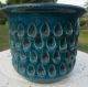 Italian Art Pottery Mid - Century Modern Raymor Aldo Londi Bitossi Blue Jardiniere Mid-Century Modernism photo 5