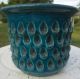Italian Art Pottery Mid - Century Modern Raymor Aldo Londi Bitossi Blue Jardiniere Mid-Century Modernism photo 7