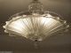 Vintage 30 ' S Sunflower Art Deco Ceiling Light Chandelier Glass Lamp Chandeliers, Fixtures, Sconces photo 2