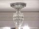 Vintage 30 ' S Sunflower Art Deco Ceiling Light Chandelier Glass Lamp Chandeliers, Fixtures, Sconces photo 5