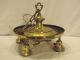 20 ' S Brass Pan Fixture Chandelier With Three Sockets & Covers For Glass Shades Chandeliers, Fixtures, Sconces photo 1