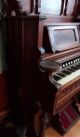 Antique Geo.  P.  Bent Pump Organ In Good Working Order Keyboard photo 3