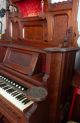 Antique Geo.  P.  Bent Pump Organ In Good Working Order Keyboard photo 4