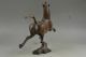 China Ancient Handmade Copper Carving Horse Riding Chebi Wonderful Rare Statue Statues photo 3