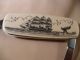 Scrimshaw Resin Letter Opener Knife 2 Sided S/ Ship - Whale Tail - Humpbacks Scrimshaws photo 1