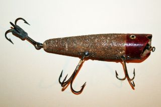 Good Old Vintage Fishing Lure C1940s Glitter Body & Glass Eyes As Found photo