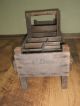 Antique Old Handmade Primitive Wood Tool Box Crate W/ Handle 25 1/2 