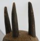 Old Huge,  Carved Wood African Tribal Congo,  Tetela Horned Mask Sculpture Statue Masks photo 3