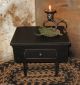 Wood Table Riser/footstool Drawer Box 4 Spice/salt/candle/sewing Cupboard Black Primitives photo 3