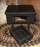 Wood Table Riser/footstool Drawer Box 4 Spice/salt/candle/sewing Cupboard Black Primitives photo 4
