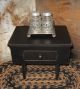 Wood Table Riser/footstool Drawer Box 4 Spice/salt/candle/sewing Cupboard Black Primitives photo 5