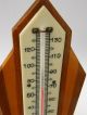 Vintage - Art Deco - Stylish Mahogany & Maple Desk Thermometer - Circa 1930 ' S Other photo 2