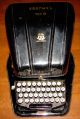 Vintage 1926 Bing Portable Typewriter No.  2 With Cover - Made In Germany Typewriters photo 8