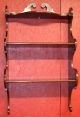 Solid Mahogany Vintage Scalloped Wall Shelf Other photo 1